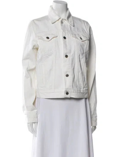 Pre-owned Helmut Lang Denim Jacket In White