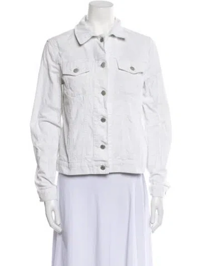 Pre-owned Helmut Lang Denim Jacket In White