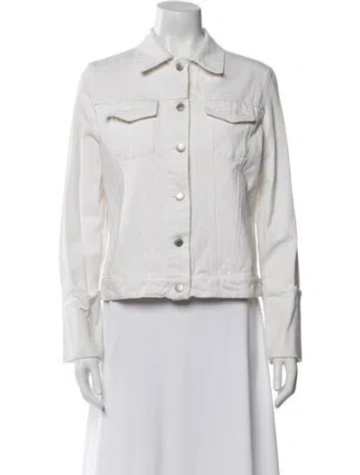 Pre-owned Helmut Lang Denim Jacket In White
