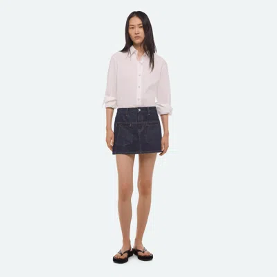 Helmut Lang Denim Mini Skirt In Blue