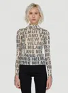 Helmut Lang Destination Print Top In White