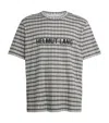 Helmut Lang Printed Logo Tee In Grey