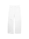 Helmut Lang Distressed Bootcut Jeans In Multi