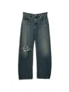 Helmut Lang Distressed Jeans In Blue