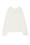 Helmut Lang Men's Distressed Crew Sweater In Ivory