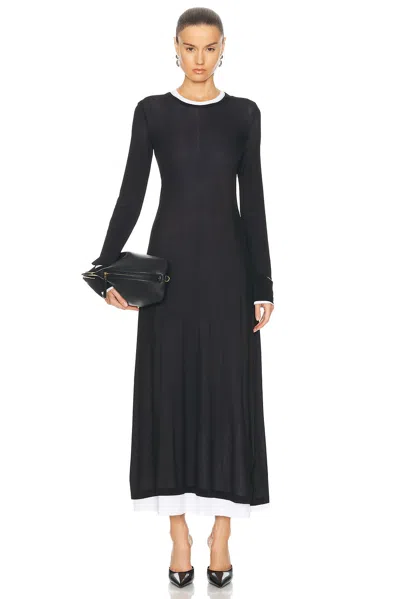 Helmut Lang Double Layer Dress In Black