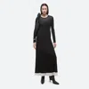 Helmut Lang Mehrlagiges Maxikleid Aus Cupro In Black