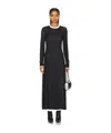 Helmut Lang Mehrlagiges Maxikleid Aus Cupro In Black