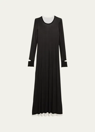 HELMUT LANG DOUBLE-LAYER MAXI DRESS