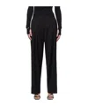 Helmut Lang Double-pleated Belt-loop Casual Pants In Black