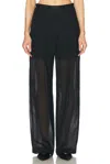 Helmut Lang Pleated Leather Classic Shirt In Black