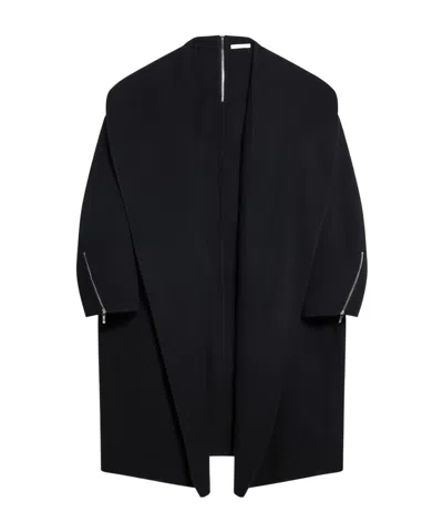 Helmut Lang Double-sided Long-sleeved Coat In Black