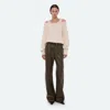 Helmut Lang Double-layer V-neck Sweater In Ivory