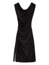 Helmut Lang Draped Cowl-neck Midi Dress