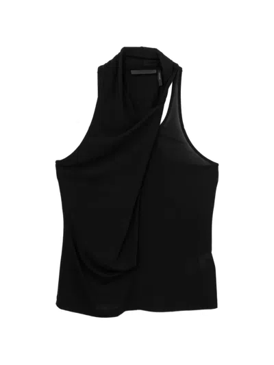 Helmut Lang Draped Halterneck Top In Multi