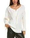 Helmut Lang Drawstring Shirt In Ivory
