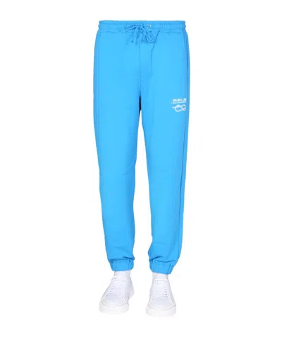 Helmut Lang Drawstring Sweatpants In Blue
