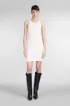 Helmut Lang Scoop Neck Tank Dress In Beige