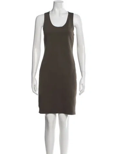 Pre-owned Helmut Lang Dress In Brown
