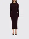 Helmut Lang Dress With Back Slit In Purple