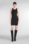 Helmut Lang Pima Cotton And Modal-blend Jersey Mini Dress In Black