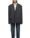 Helmut Lang Driver Blazer In Charcoal