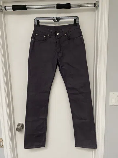 Pre-owned Helmut Lang Early 2000's Purple “raw Silk Denim” Jeans