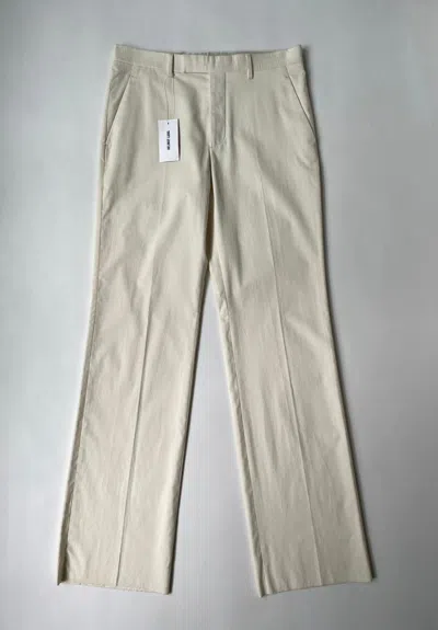 Pre-owned Helmut Lang Early 2000s Cord Trousers In Cream