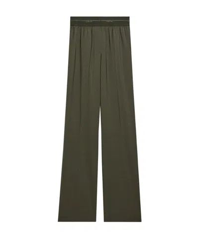 Helmut Lang Elastic Waist Casual Pants In Green