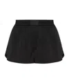 Helmut Lang Elastic Waist Shorts In Black