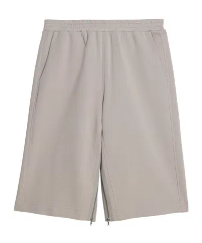 Helmut Lang Elastic Waist Shorts In Nude