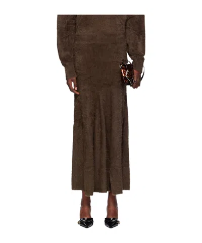 Helmut Lang Elastic Waist Skirt In Black