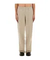 Helmut Lang Jogging Pants With Subtle Zipper Detail In Nude