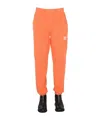 Helmut Lang Logo-print Tapered Joggers In Orange
