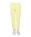 Helmut Lang Jogging Pants With Buttons In Yellow