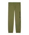 Helmut Lang Elasticated-cuff Logo-print Joggers In Green