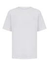 Helmut Lang Embossed-logo Cotton T-shirt In White