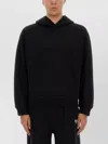 Helmut Lang Embossed Logo Hooded Sweatshirt In Black
