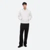 Helmut Lang Embossed Studio Logo Hoodie In White