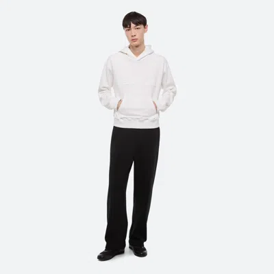 Helmut Lang Embossed Logo Hoodie In White