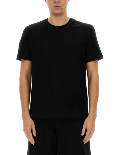Helmut Lang Embossed Logo T-shirt In Black