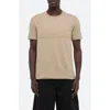 Helmut Lang Men's Embossed Cotton T-shirt In Khaki - E08