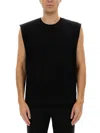 Helmut Lang Tank Top In Black Cotton