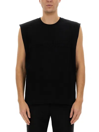 HELMUT LANG EMBOSSED LOGO TANK TOP