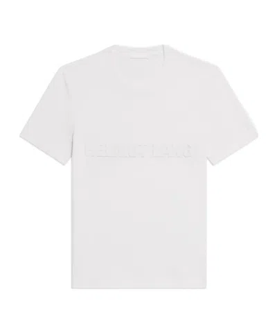 Helmut Lang Embossed Logo Tee In White
