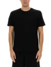 Helmut Lang Cotton Logo T-shirt In Black