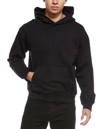 Helmut Lang Embossed Studio Hoodie In Black