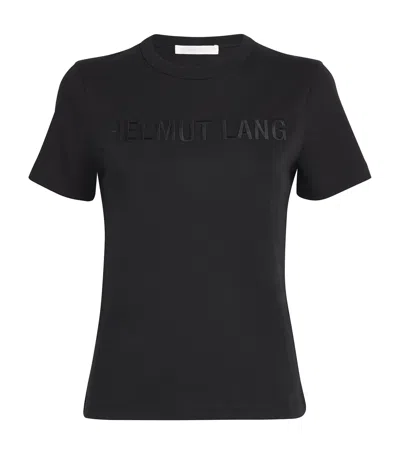Helmut Lang Jersey Logo Tee In Black