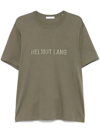 HELMUT LANG EMBROIDERED-LOGO T-SHIRT
