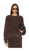 Helmut Lang Apex Ov Crew Sweater Espresso In 浓咖啡色